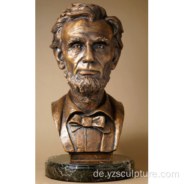 Lincoln Bronze Büste Kunstwerk zum Verkauf